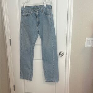 Levi's 505 Light Wash Straight Jeans